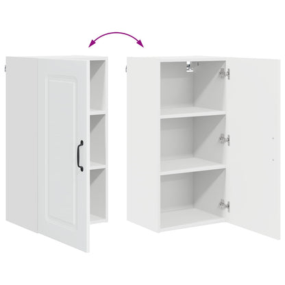 vidaXL Dishwasher Panel Kalmar White 40 x 31 x 80 cm Engineered Wood