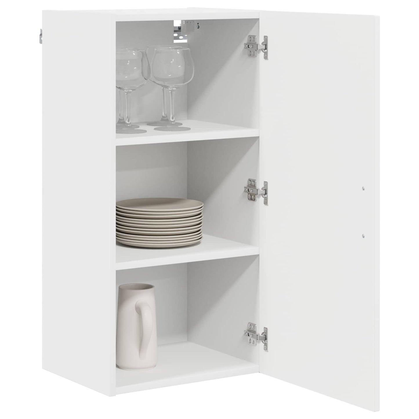 vidaXL Dishwasher Panel Kalmar White 40 x 31 x 80 cm Engineered Wood