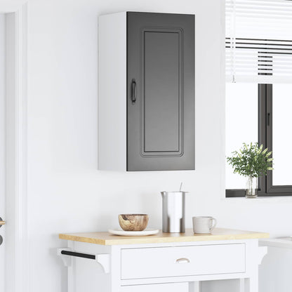 vidaXL Dishwasher Panel Kalmar Black 40 x 31 x 80 cm Engineered Wood