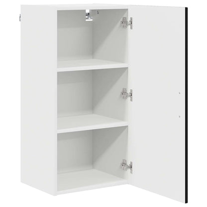 vidaXL Dishwasher Panel Kalmar Black 40 x 31 x 80 cm Engineered Wood