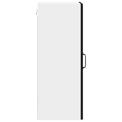 vidaXL Dishwasher Panel Kalmar Black 40 x 31 x 80 cm Engineered Wood
