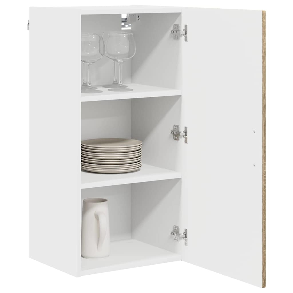 vidaXL Dishwasher Panel with Storage Kalmar Sonoma Oak 40 x 31 x 80 cm