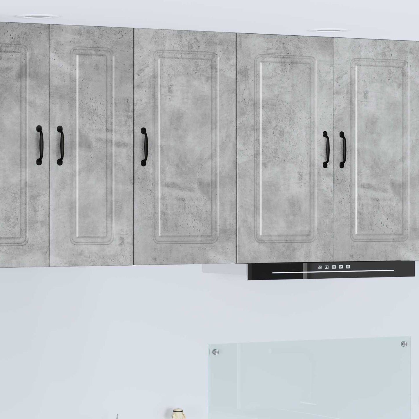 vidaXL Dishwasher Panel Kalmar Concrete Grey 40 x 31 x 80 cm