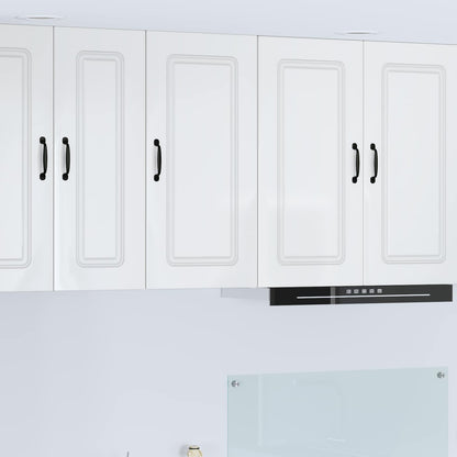 vidaXL Dishwasher Panel Kalmar High Gloss White 40 x 31 x 80 cm