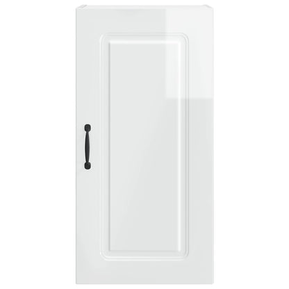 vidaXL Dishwasher Panel Kalmar High Gloss White 40 x 31 x 80 cm