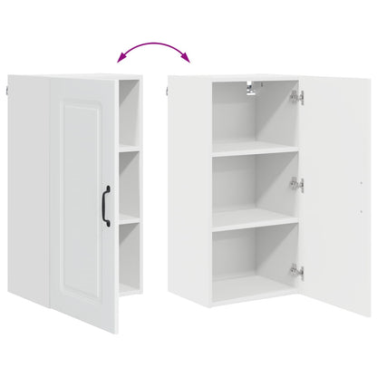 vidaXL Dishwasher Panel Kalmar High Gloss White 40 x 31 x 80 cm