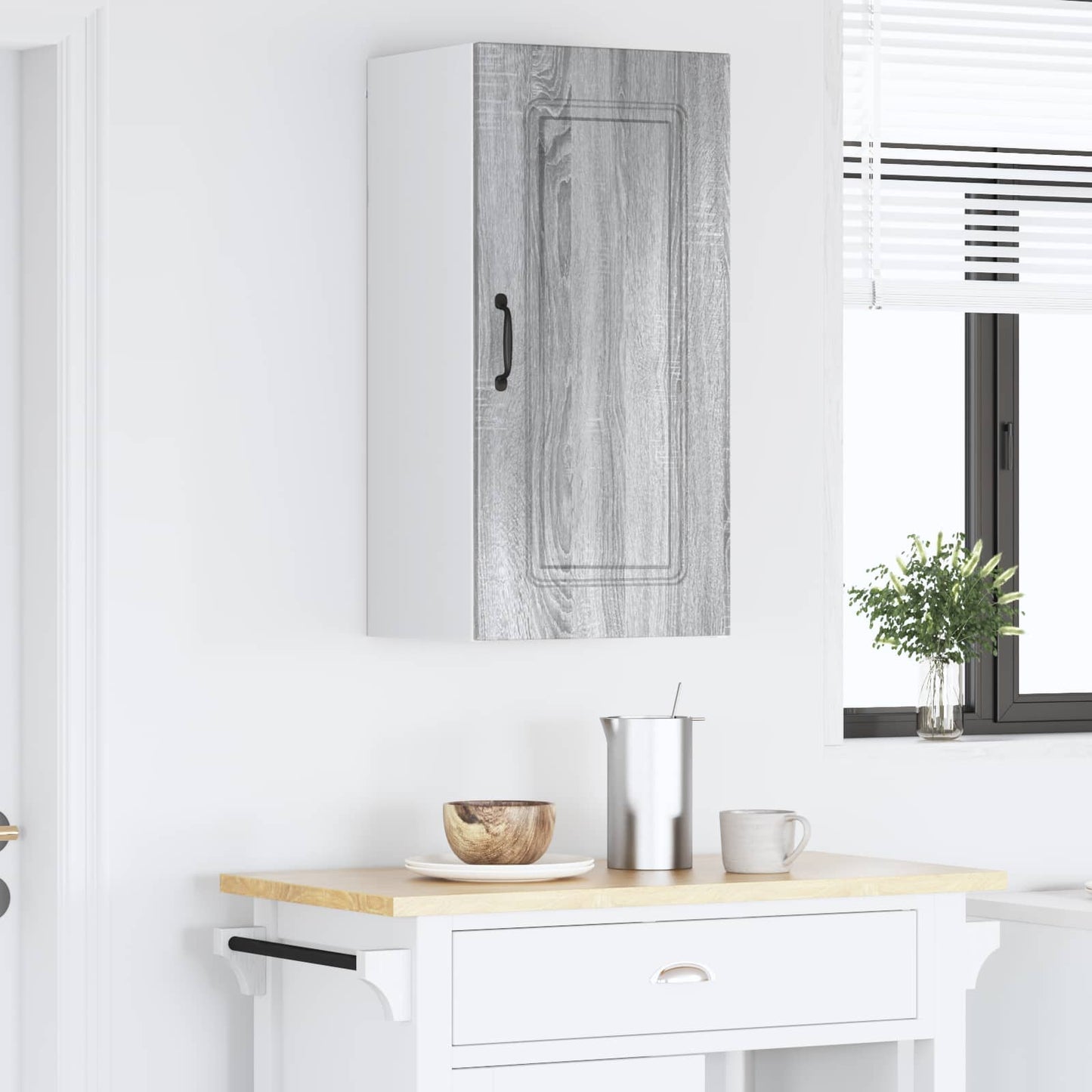 vidaXL Dishwasher Panel Kalmar Grey Sonoma 40 x 31 x 80 cm