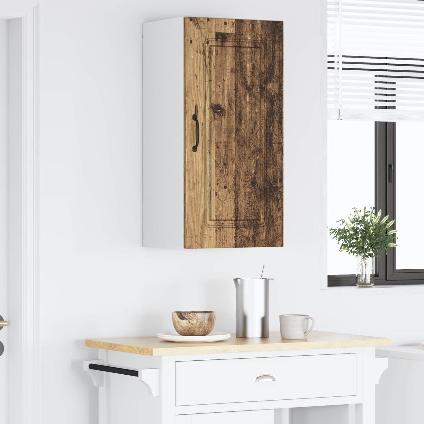 vidaXL Dishwasher Panel Kalmar Old Wood 40 x 31 x 80 cm