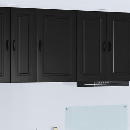 vidaXL Dishwasher Panel Kalmar Black 50 x 31 x 80 cm Engineered Wood