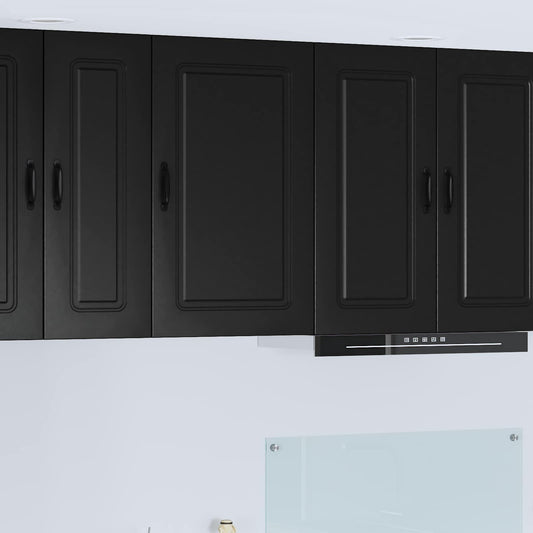 vidaXL Dishwasher Panel Kalmar Black 50 x 31 x 80 cm Engineered Wood
