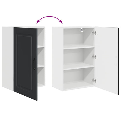 vidaXL Dishwasher Panel Kalmar Black 50 x 31 x 80 cm Engineered Wood
