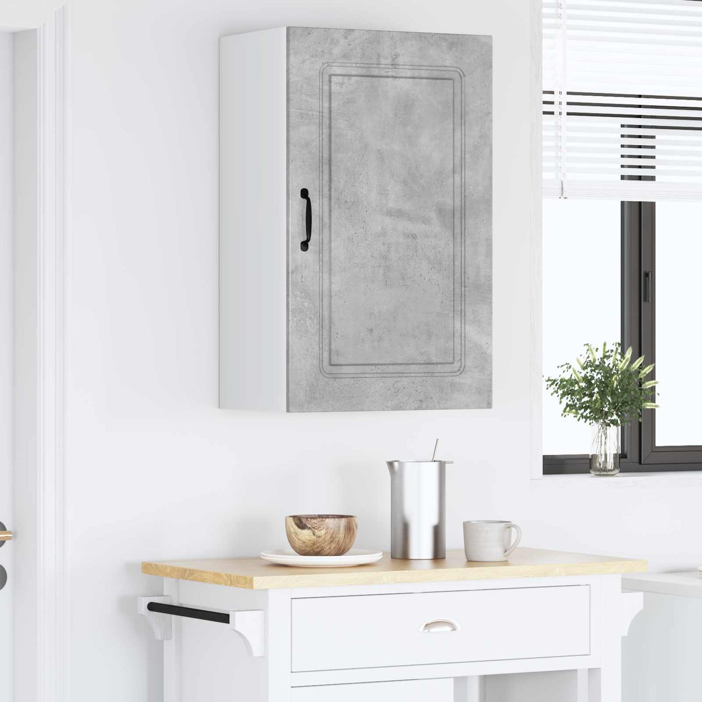 vidaXL Dishwasher Panel Kalmar Concrete Grey 50 x 31 x 80 cm