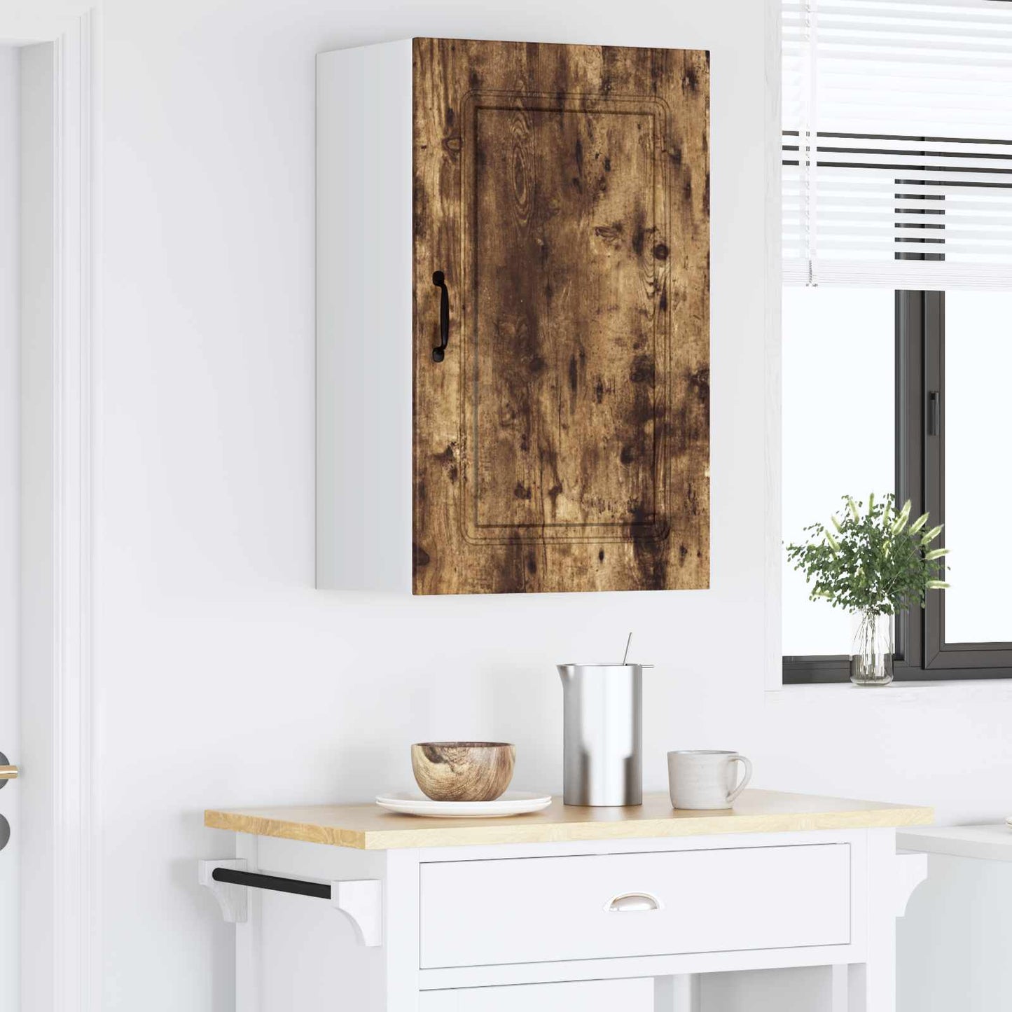 vidaXL Dishwasher Panel Kalmar Smoked Oak 50 x 31 x 80 cm