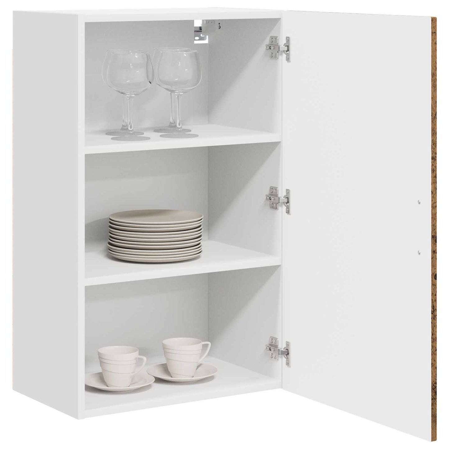 vidaXL Dishwasher Panel with Storage Kalmar Old Wood 50 x 31 x 80 cm