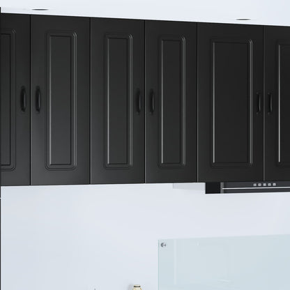 vidaXL Dishwasher Panel Kalmar Black 60 x 31 x 80 cm Engineered Wood