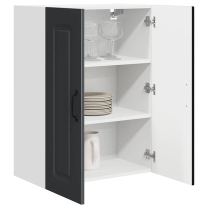 vidaXL Dishwasher Panel Kalmar Black 60 x 31 x 80 cm Engineered Wood