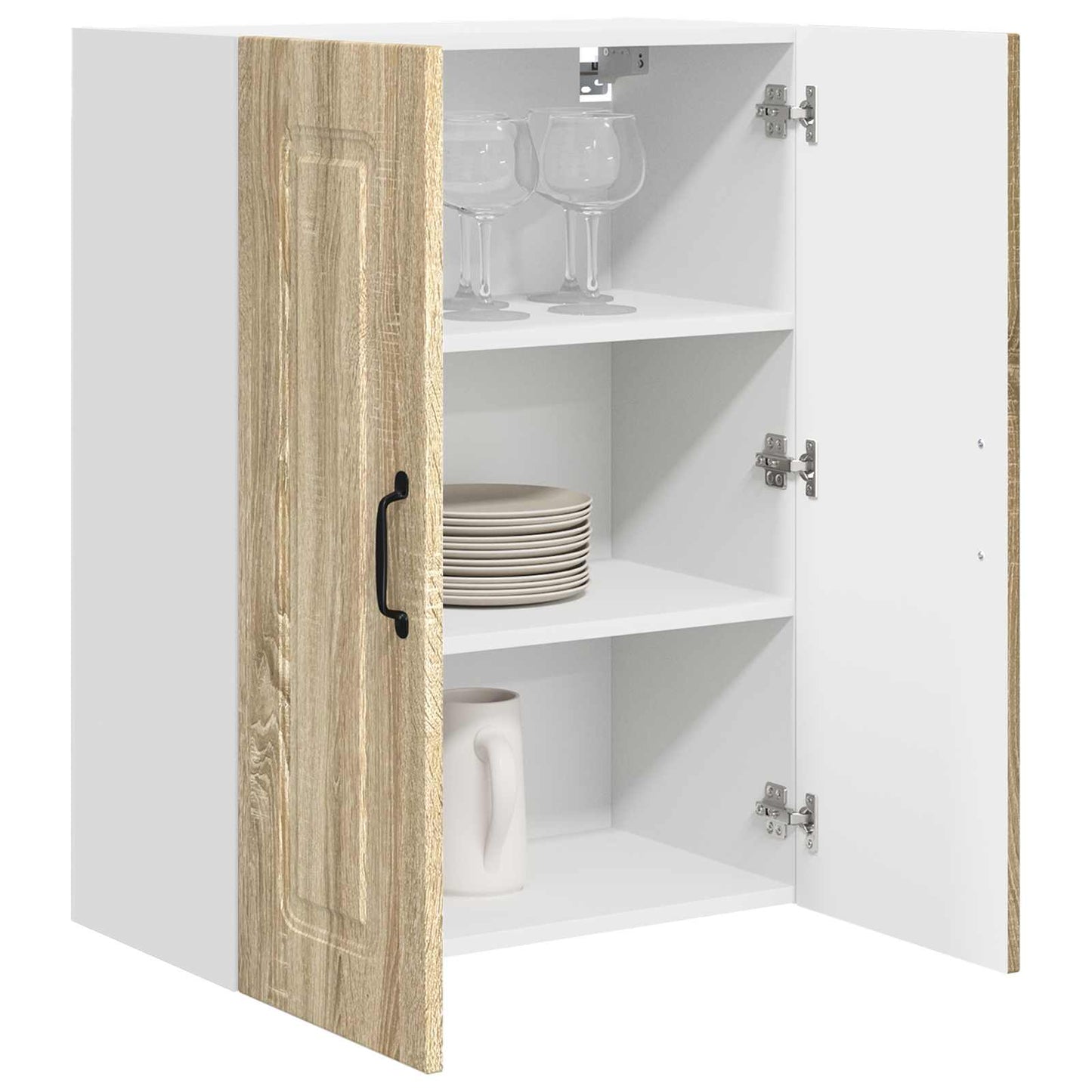 vidaXL Dishwasher Panel with Storage Kalmar Sonoma Oak 60 x 31 x 80 cm