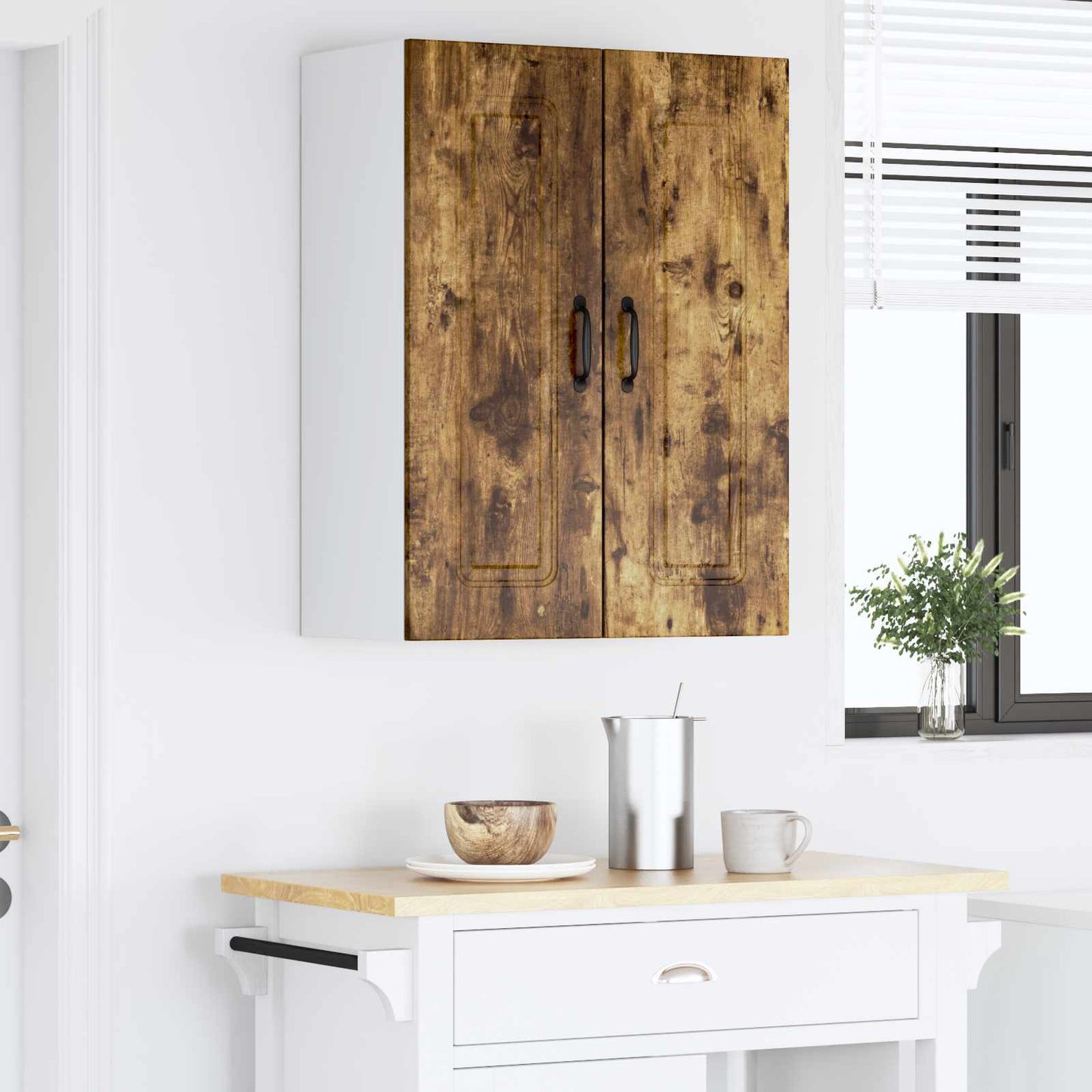 vidaXL Dishwasher Panel Kalmar Smoked Oak 60 x 31 x 80 cm