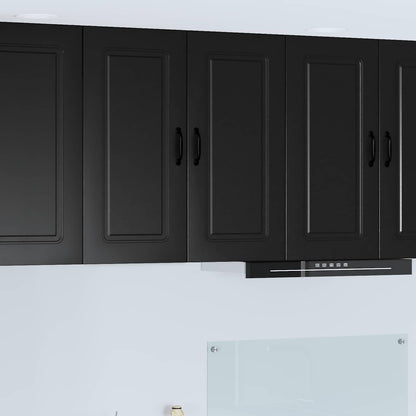 vidaXL Dishwasher Panel Kalmar Black 80 x 31 x 80 cm Engineered Wood