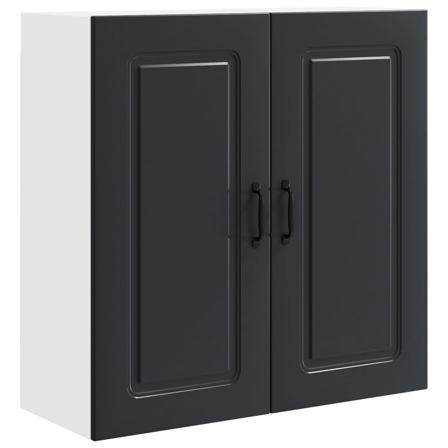 vidaXL Dishwasher Panel Kalmar Black 80 x 31 x 80 cm Engineered Wood