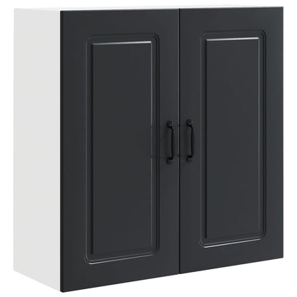 vidaXL Dishwasher Panel Kalmar Black 80 x 31 x 80 cm Engineered Wood