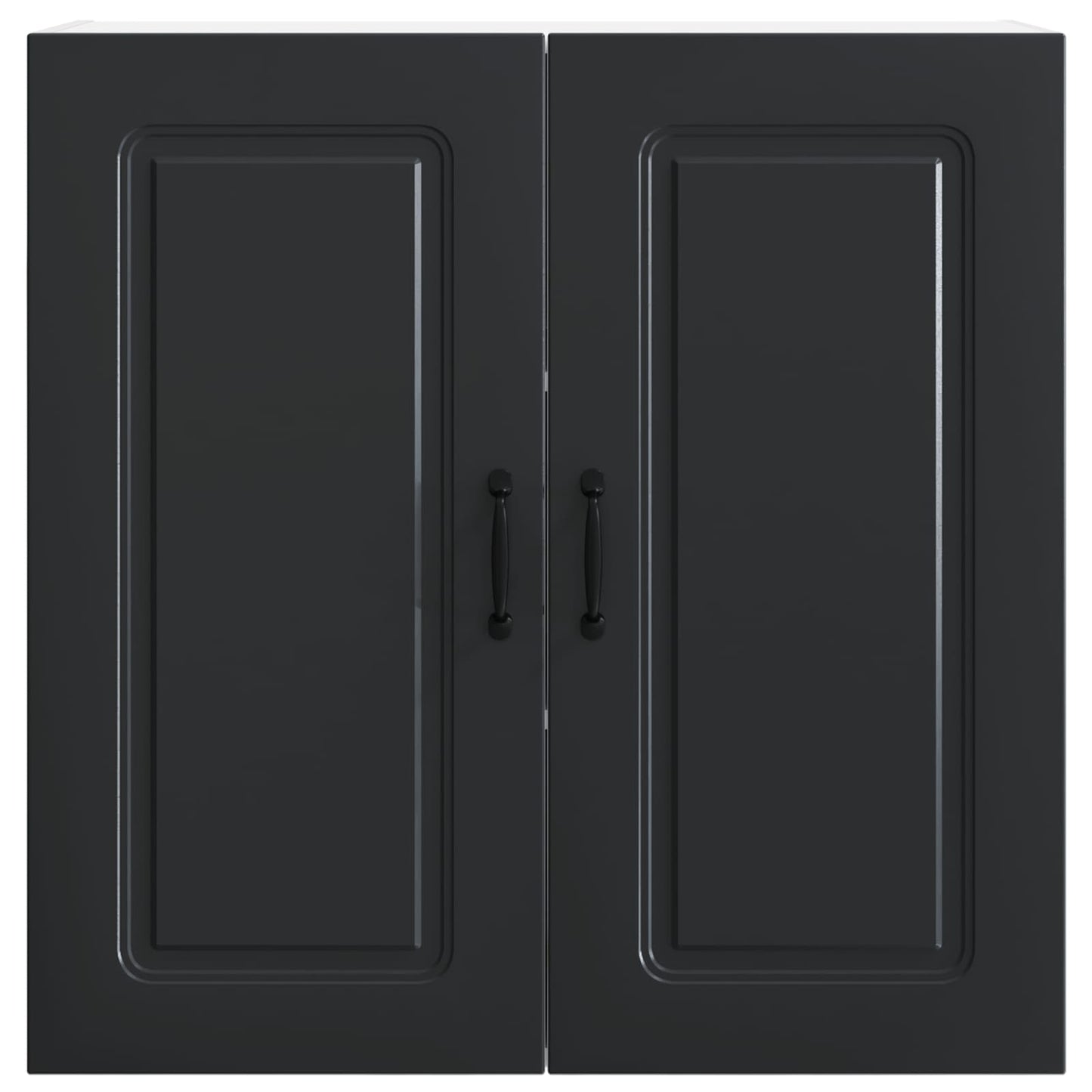 vidaXL Dishwasher Panel Kalmar Black 80 x 31 x 80 cm Engineered Wood