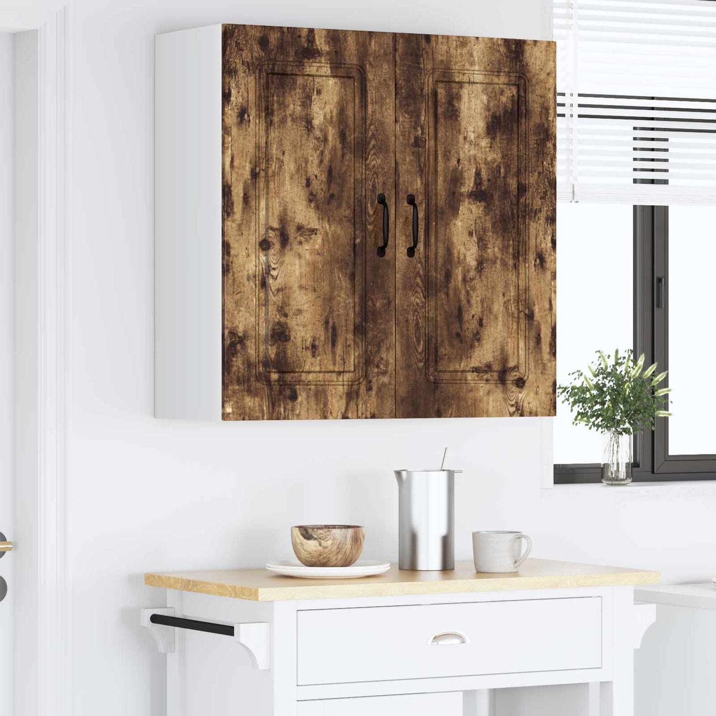 vidaXL Dishwasher Panel Kalmar Smoked Oak 80 x 31 x 80 cm