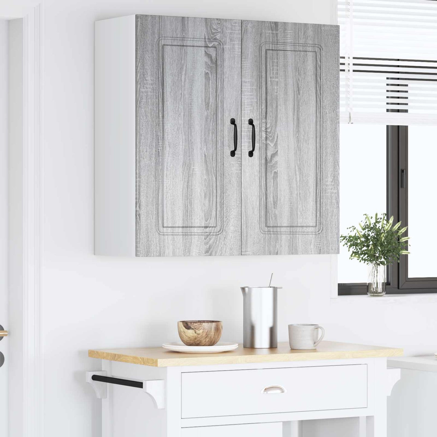 vidaXL Dishwasher Panel Kalmar Grey Sonoma 80 x 31 x 80 cm