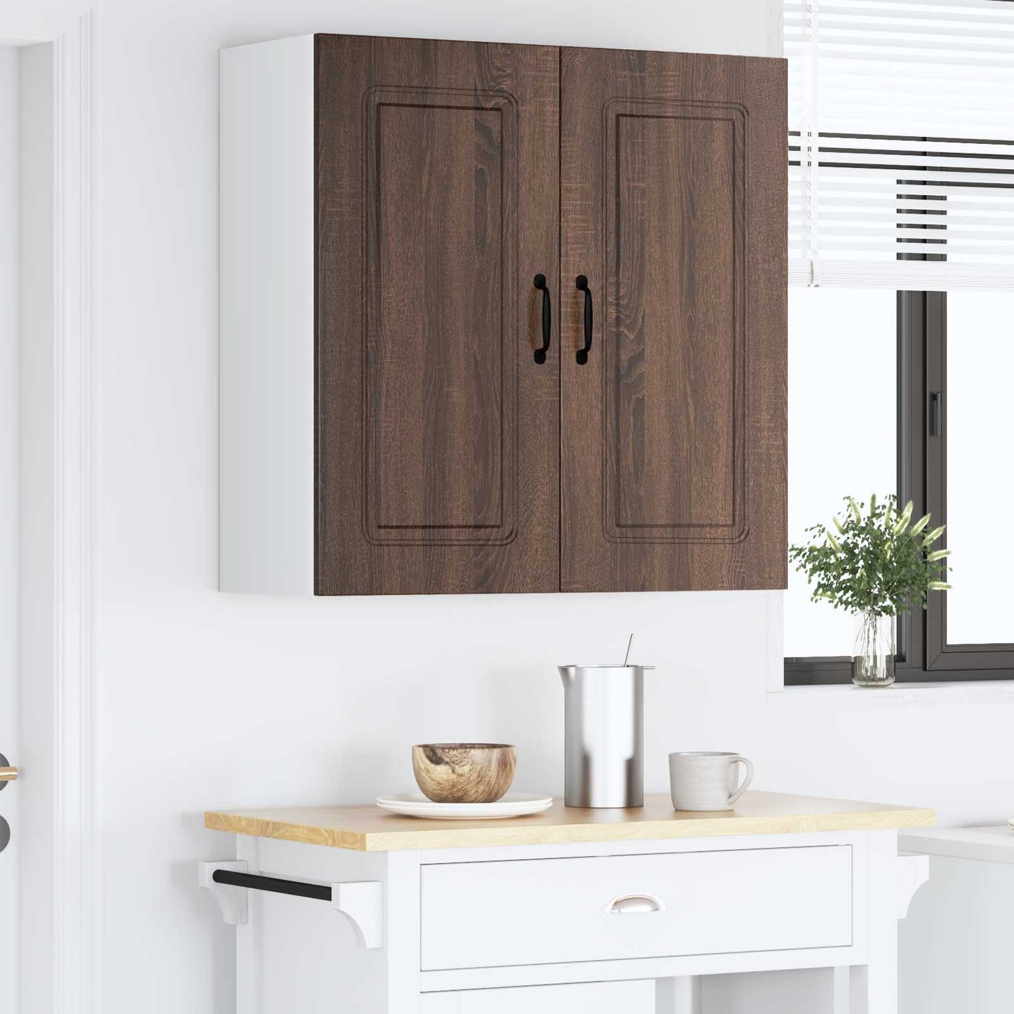 vidaXL Dishwasher Panel Kalmar Brown Oak 80 x 31 x 80 cm