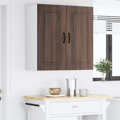 vidaXL Dishwasher Panel Kalmar Brown Oak 80 x 31 x 80 cm