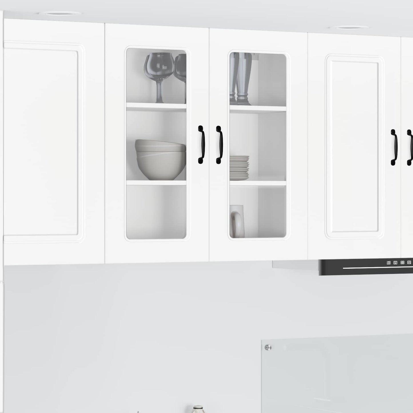 vidaXL Dishwasher Panel Kalmar White 80 x 31 x 80 cm Engineered Wood