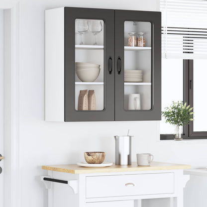 vidaXL Dishwasher Panel Kalmar Black 80 x 31 x 80 cm Engineered Wood