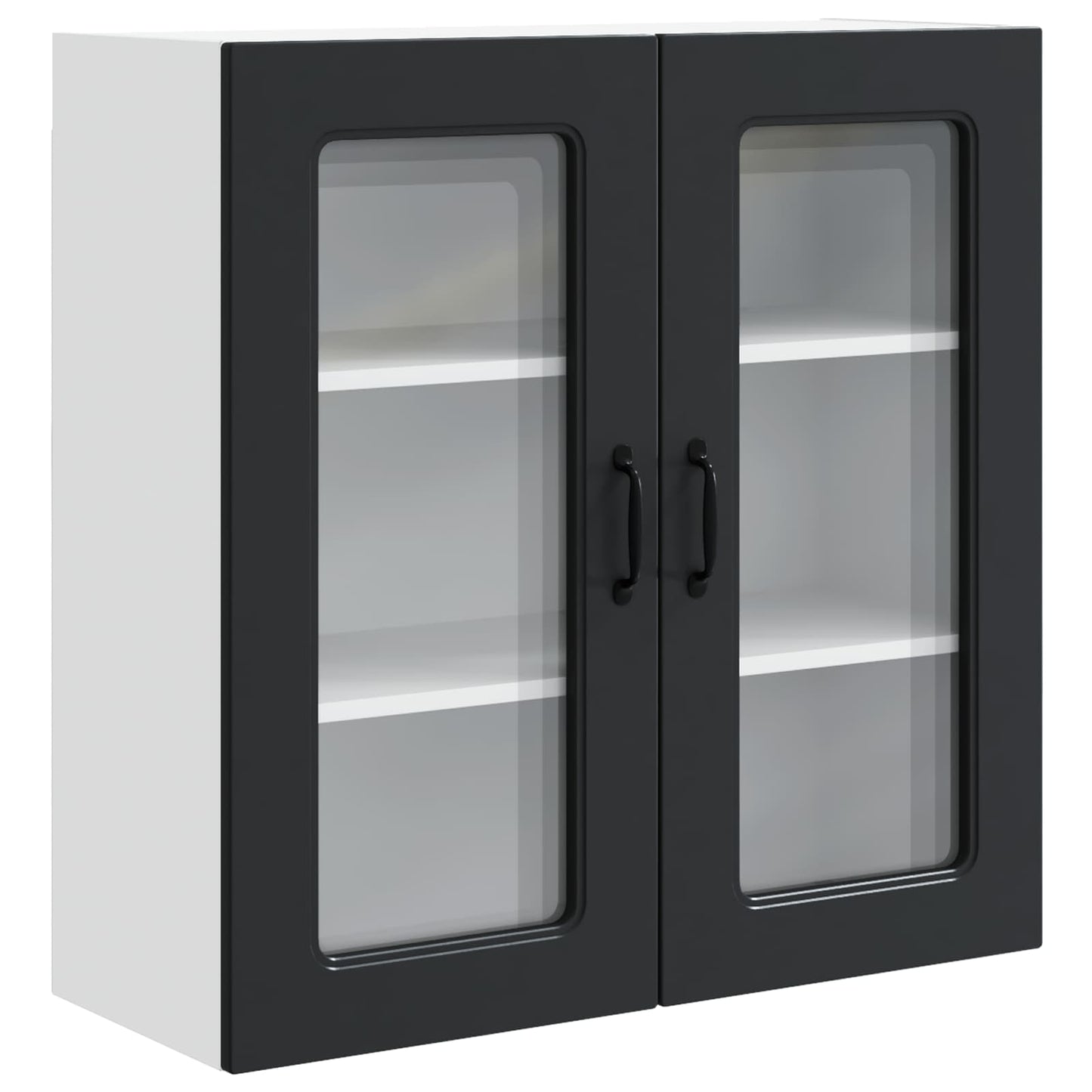 vidaXL Dishwasher Panel Kalmar Black 80 x 31 x 80 cm Engineered Wood