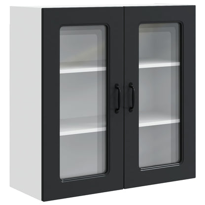 vidaXL Dishwasher Panel Kalmar Black 80 x 31 x 80 cm Engineered Wood