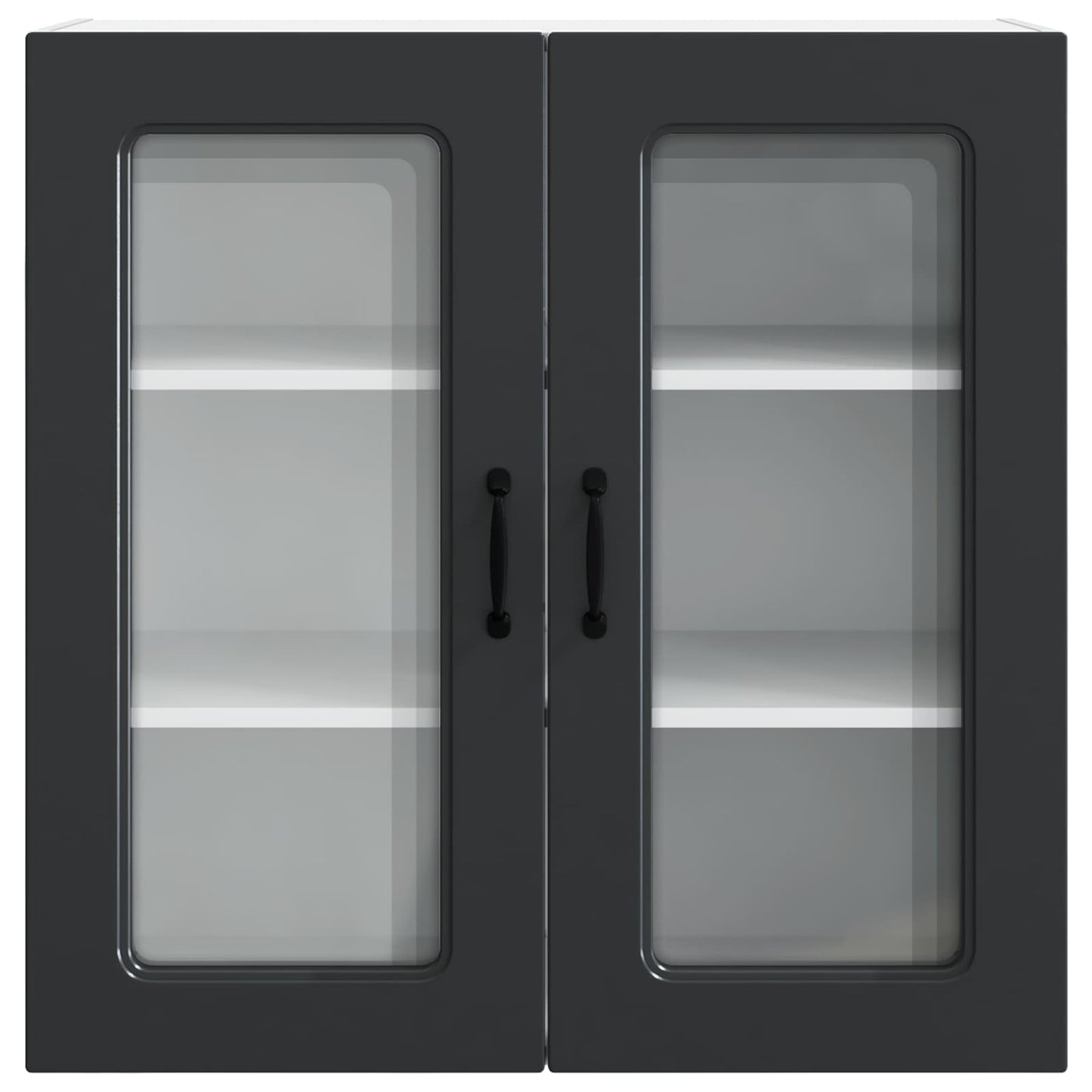 vidaXL Dishwasher Panel Kalmar Black 80 x 31 x 80 cm Engineered Wood