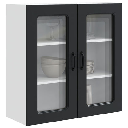 vidaXL Dishwasher Panel Kalmar Black 80 x 31 x 80 cm Engineered Wood