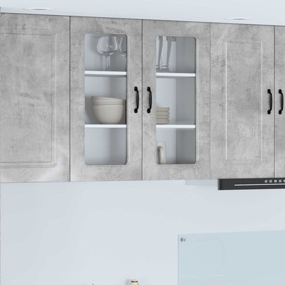 vidaXL Dishwasher Panel Kalmar Concrete Grey 80 x 31 x 80 cm
