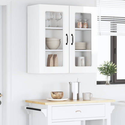vidaXL Dishwasher Panel Kalmar High Gloss White 80 x 31 x 80 cm