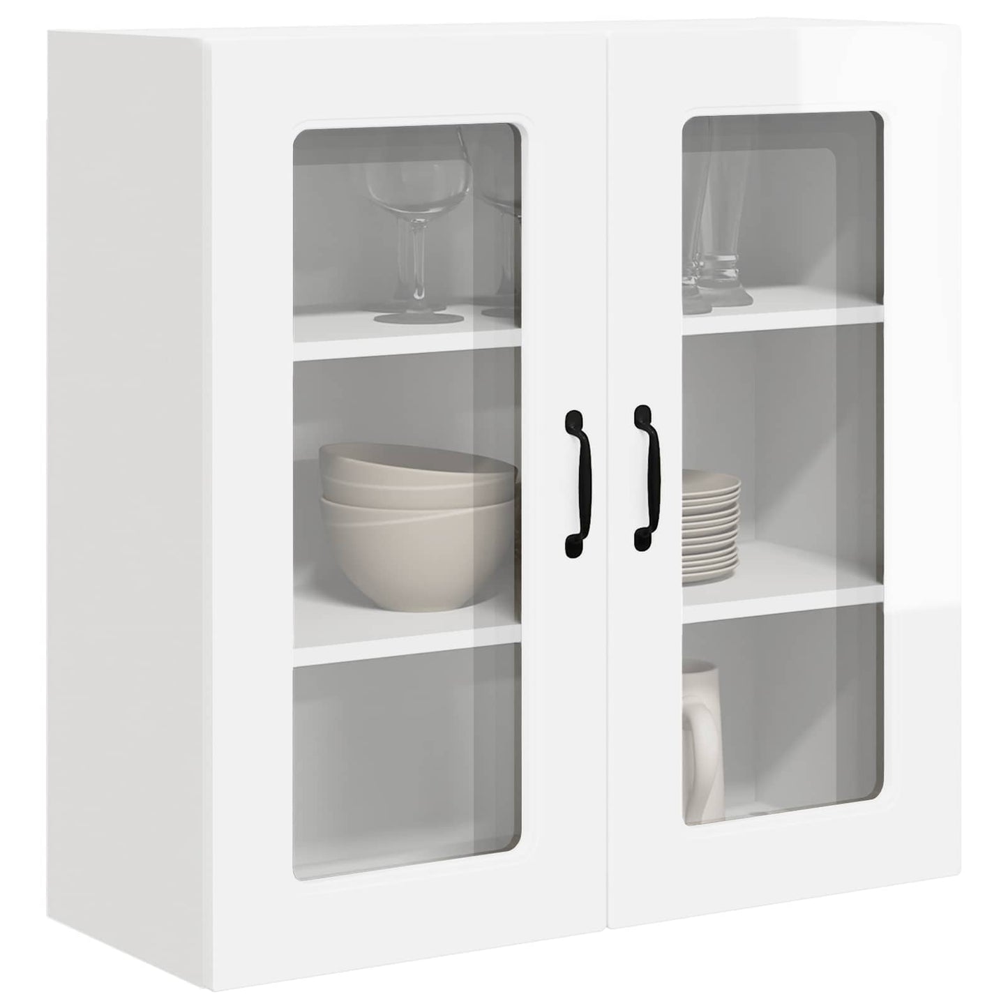 vidaXL Dishwasher Panel Kalmar High Gloss White 80 x 31 x 80 cm