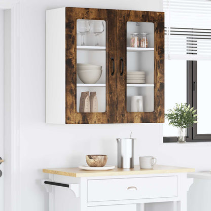 vidaXL Dishwasher Panel Kalmar Smoked Oak 80 x 31 x 80 cm