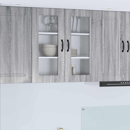 vidaXL Dishwasher Panel Kalmar Grey Sonoma 80 x 31 x 80 cm