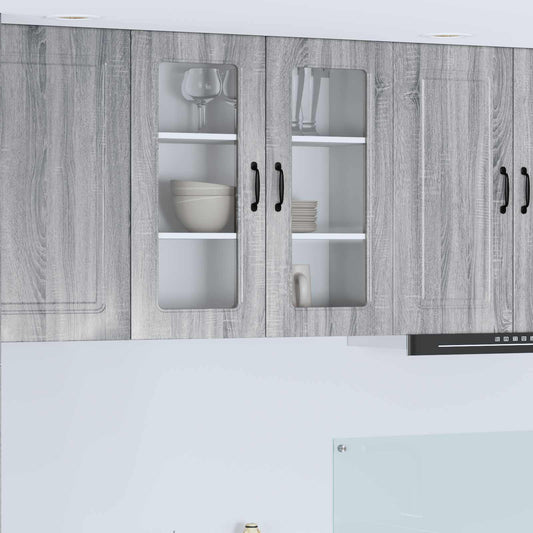 vidaXL Dishwasher Panel Kalmar Grey Sonoma 80 x 31 x 80 cm