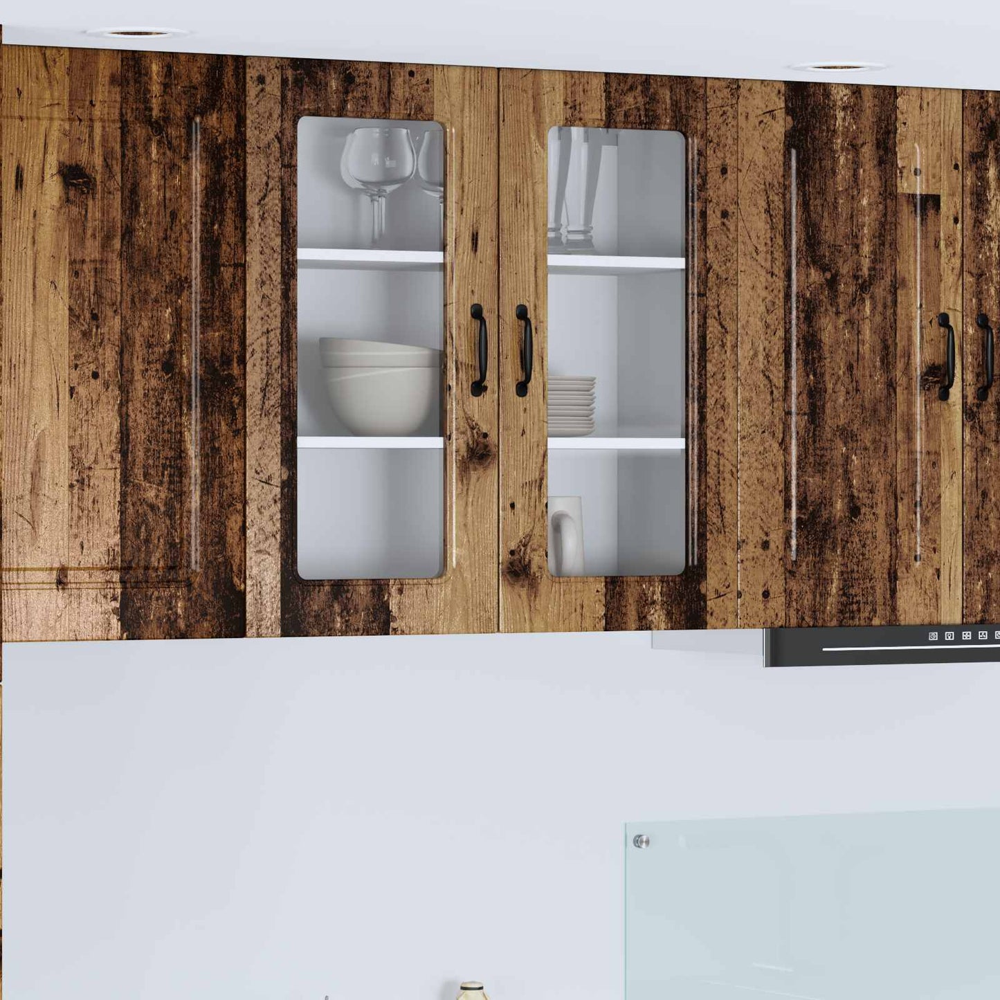 vidaXL Dishwasher Panel Kalmar Old Wood 80 x 31 x 80 cm