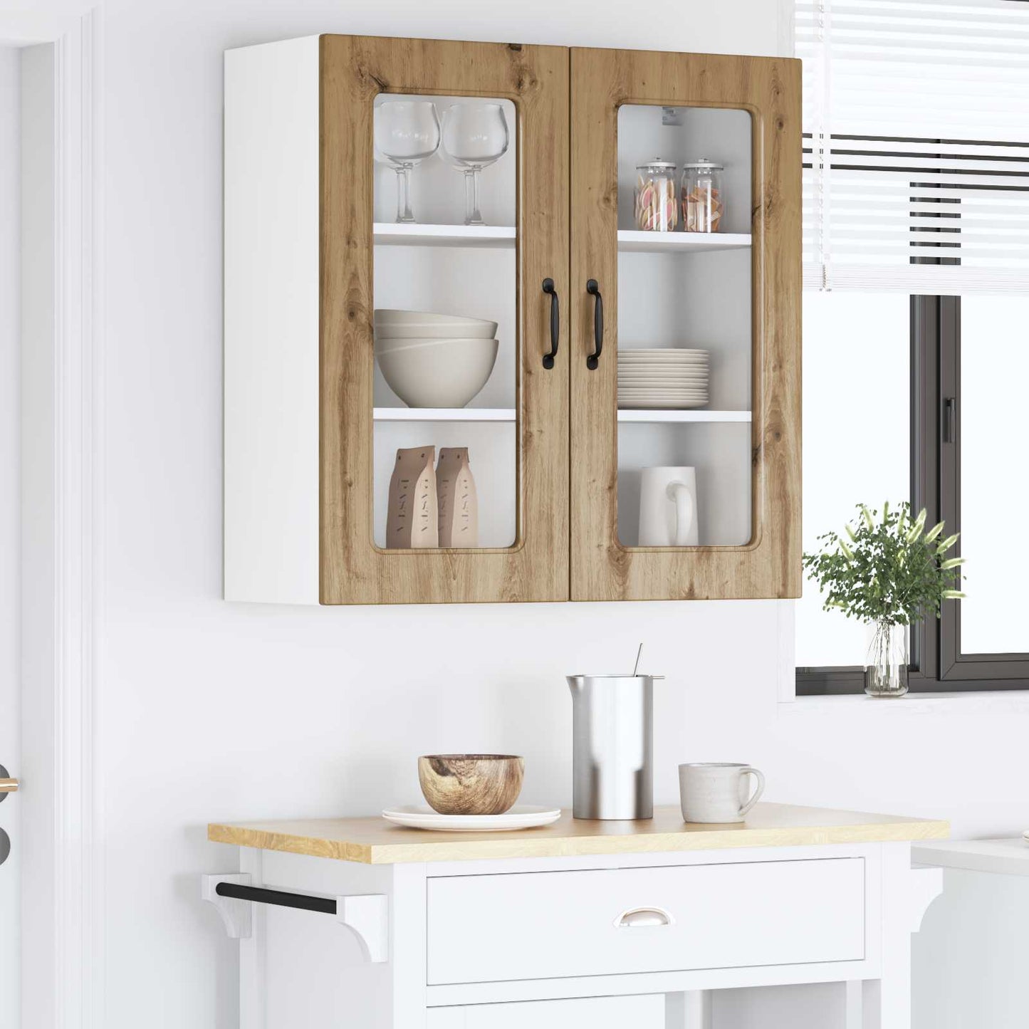 vidaXL Dishwasher Panel Kalmar Artisan Oak 80 x 31 x 80 cm