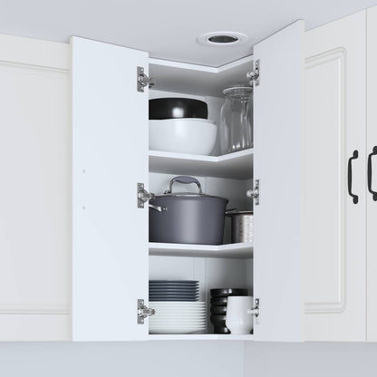 vidaXL Dishwasher Panel Kalmar White 57 x 57 x 80 cm Engineered Wood