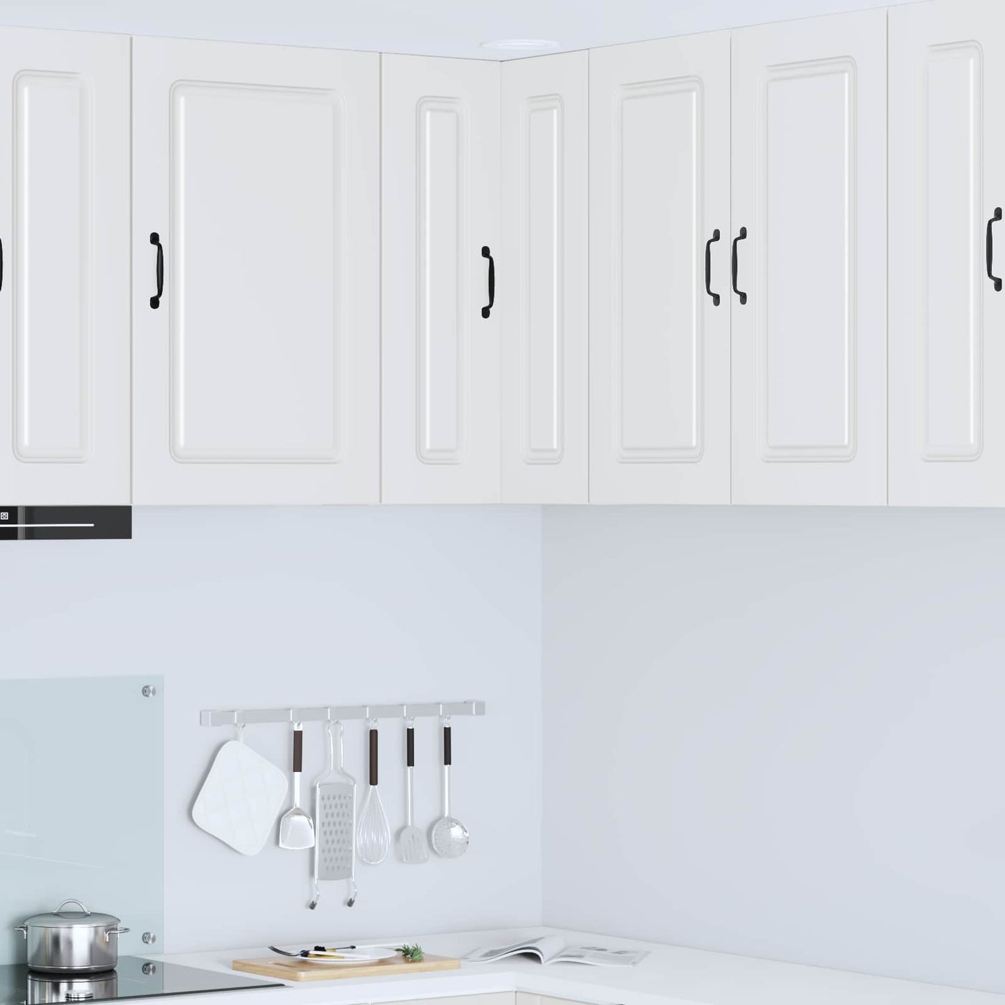 vidaXL Dishwasher Panel Kalmar White 57 x 57 x 80 cm Engineered Wood