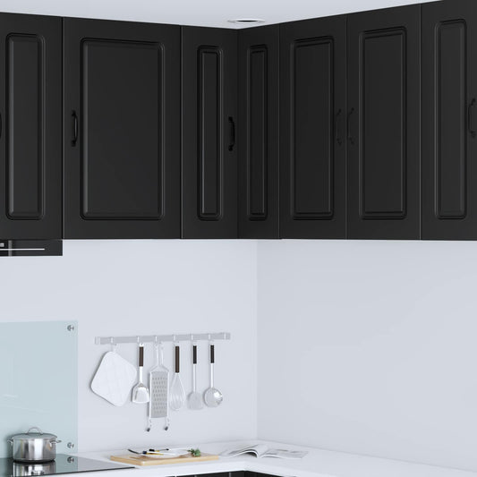 vidaXL Dishwasher Panel Kalmar Black 57 x 57 x 80 cm Engineered Wood