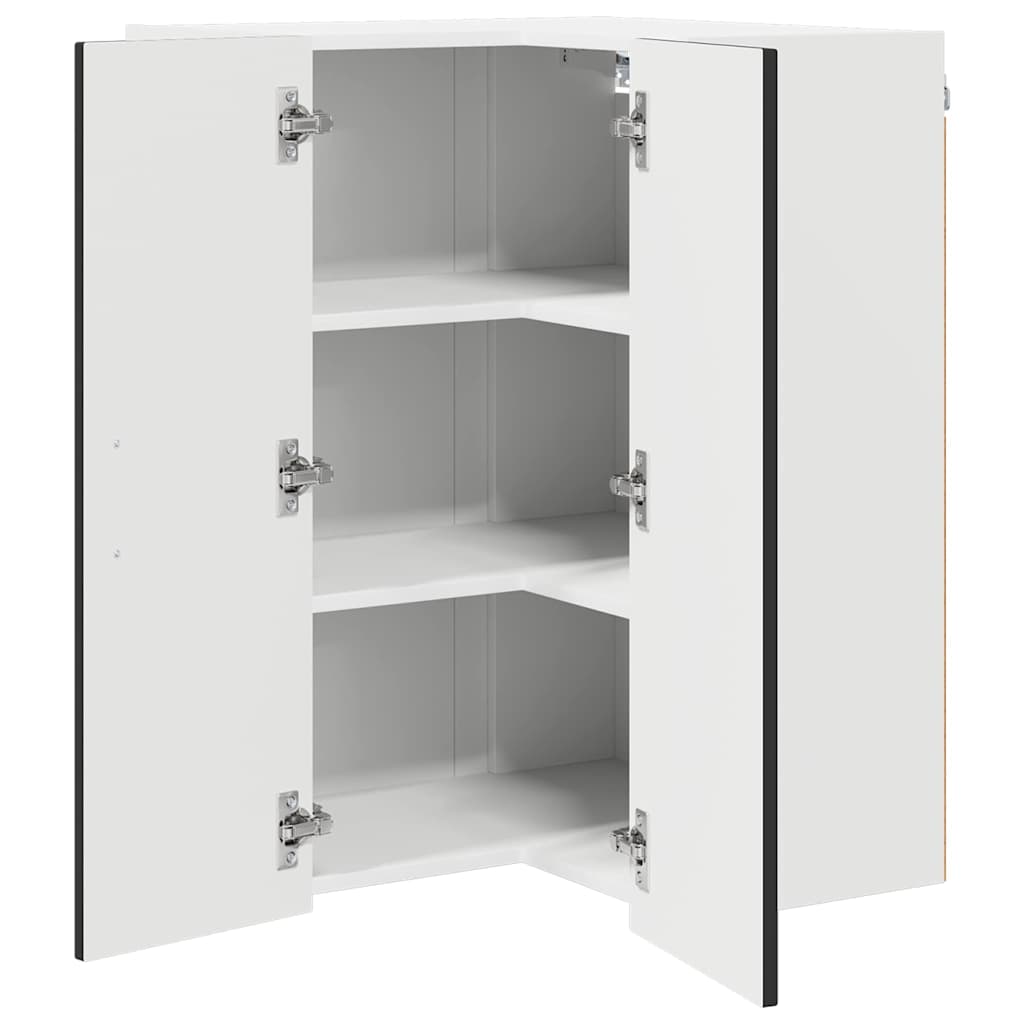 vidaXL Dishwasher Panel Kalmar Black 57 x 57 x 80 cm Engineered Wood