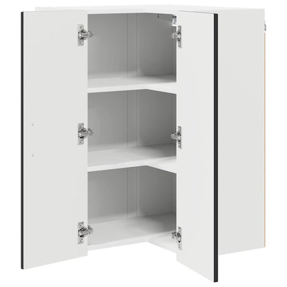 vidaXL Dishwasher Panel Kalmar Black 57 x 57 x 80 cm Engineered Wood