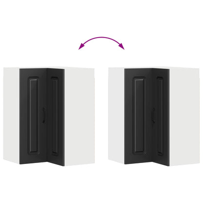 vidaXL Dishwasher Panel Kalmar Black 57 x 57 x 80 cm Engineered Wood
